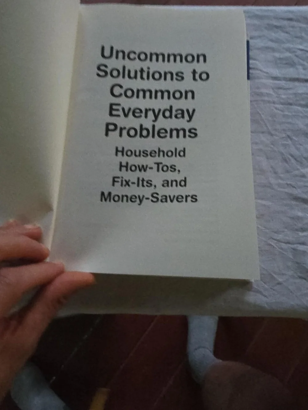 Uncommon Solutions to Common Everyday Problems - Blue Cover